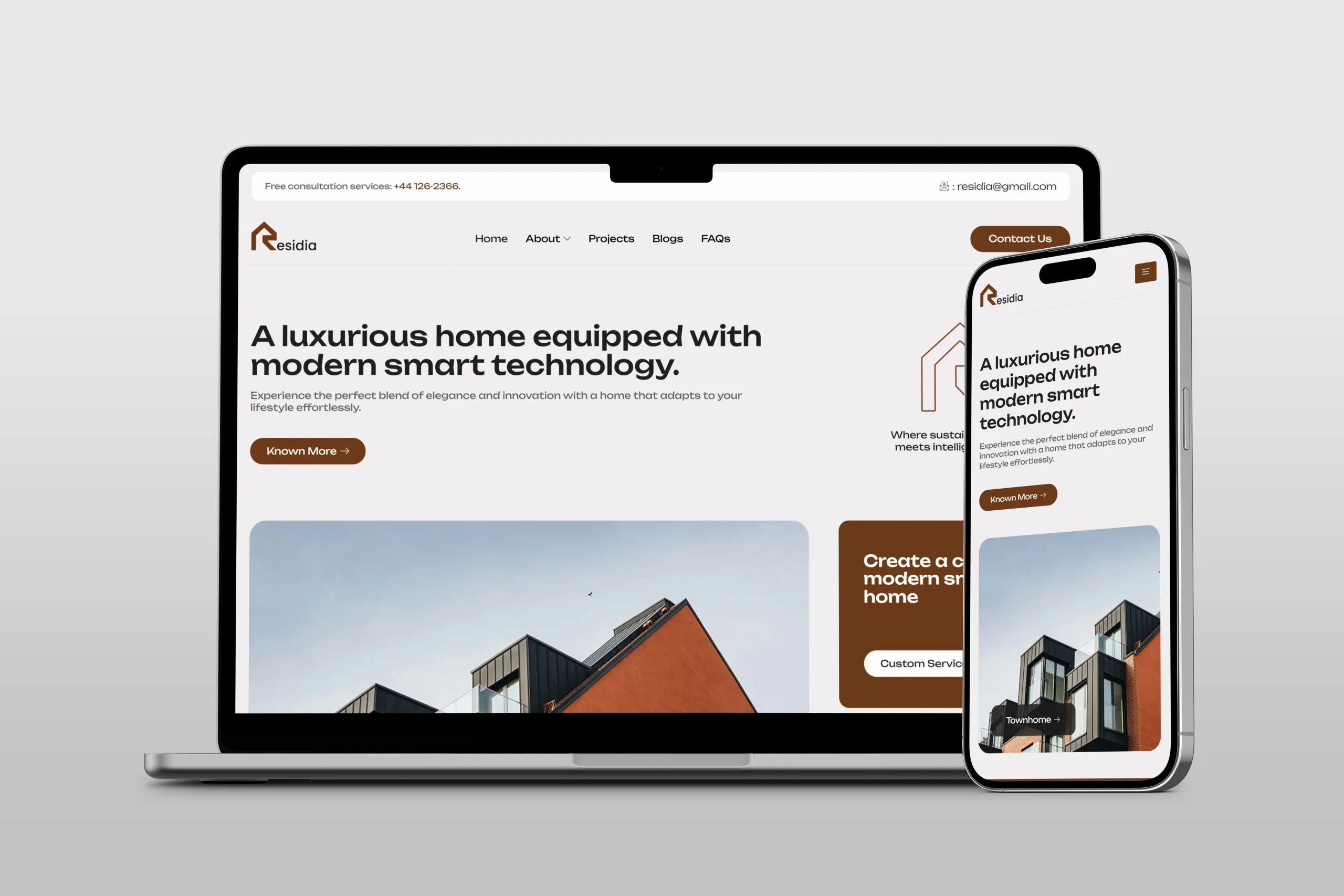 Website jual beli rumah dan apartemen menggunakan Elementor dan WordPress