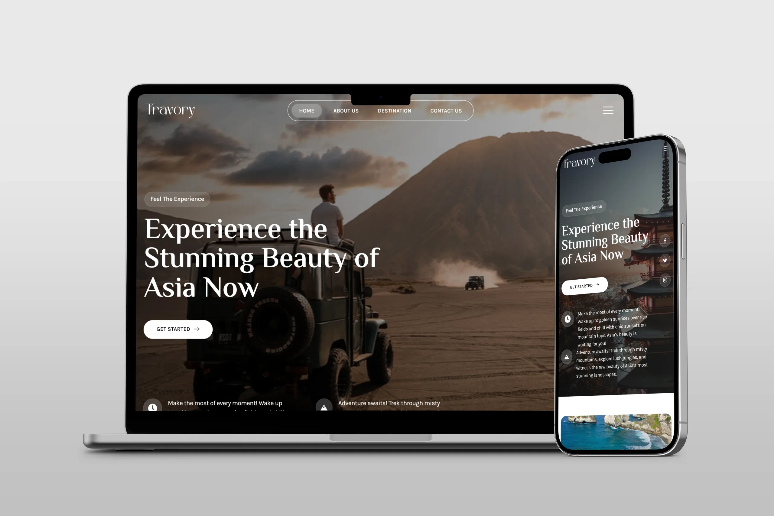 Website travel menggunakan Elementor dan Wordpress